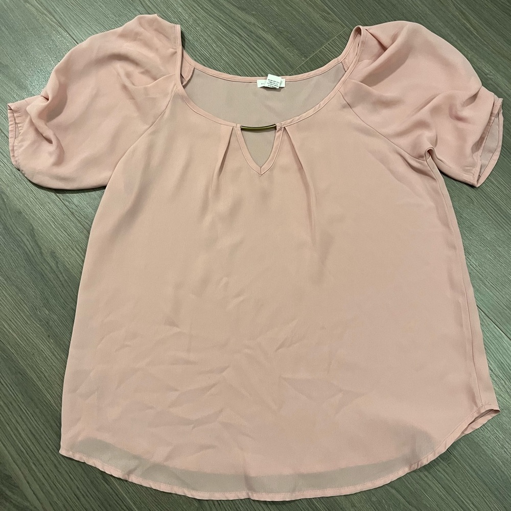 Blush pink blouse